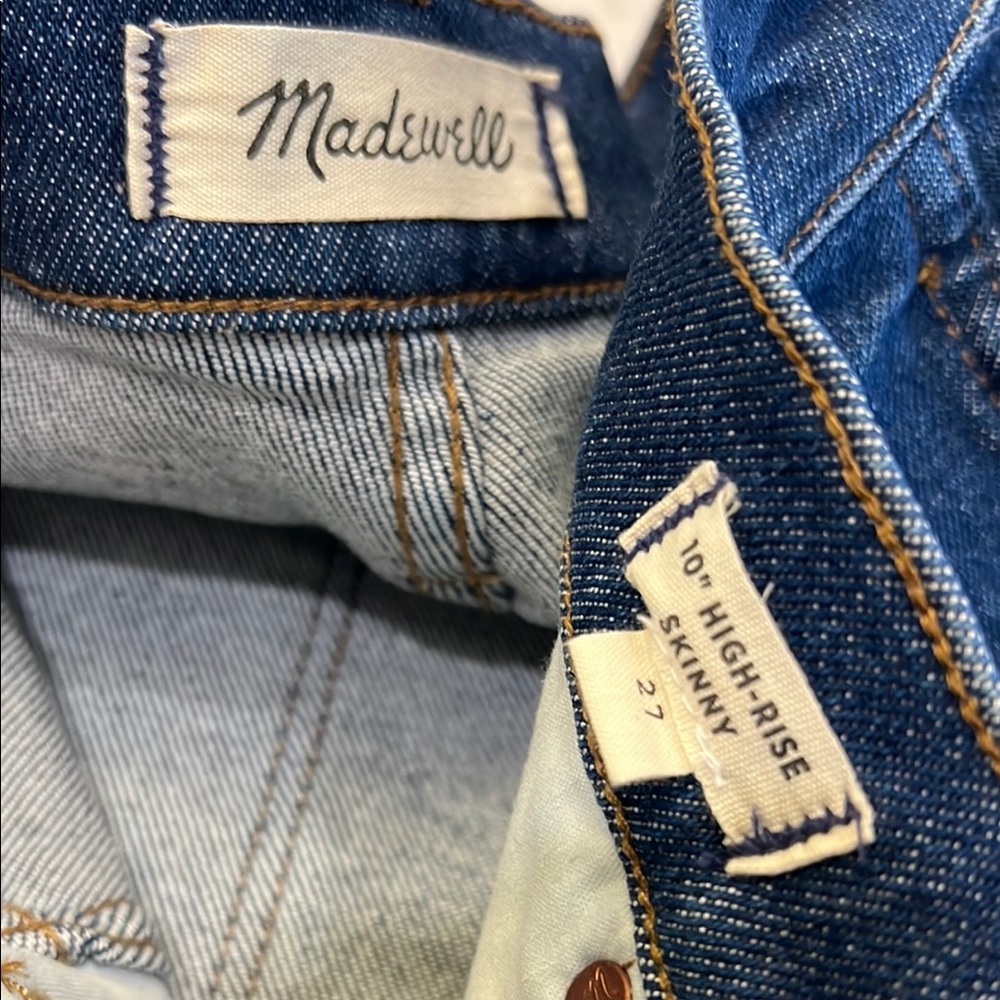 Madewell 10” High Rise‎ Skinny Jean Women’s Size 27